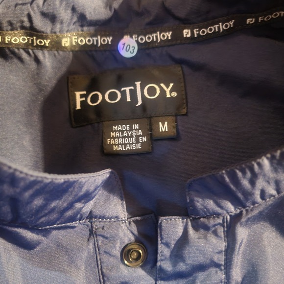 FootJoy FJ Perfromace WindShirt Golf Vest Mens Med Navy Blue 1/4 Snap Zip Pocket - Picture 8 of 8